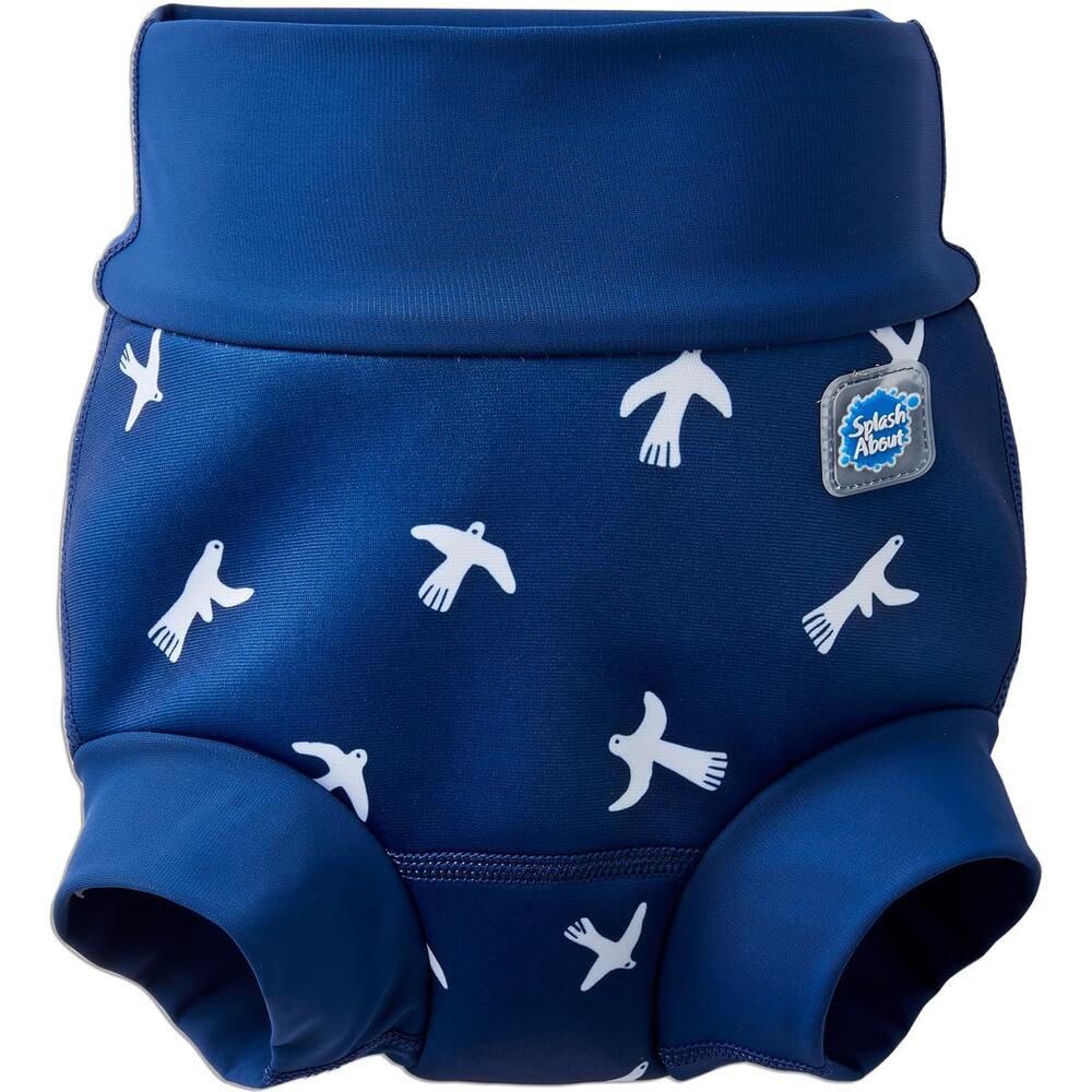 Splash About Happy Nappy Duo, White Birds, 3-6 Months